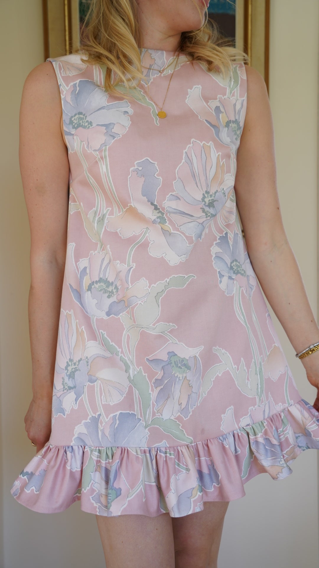 Open back mini dress
