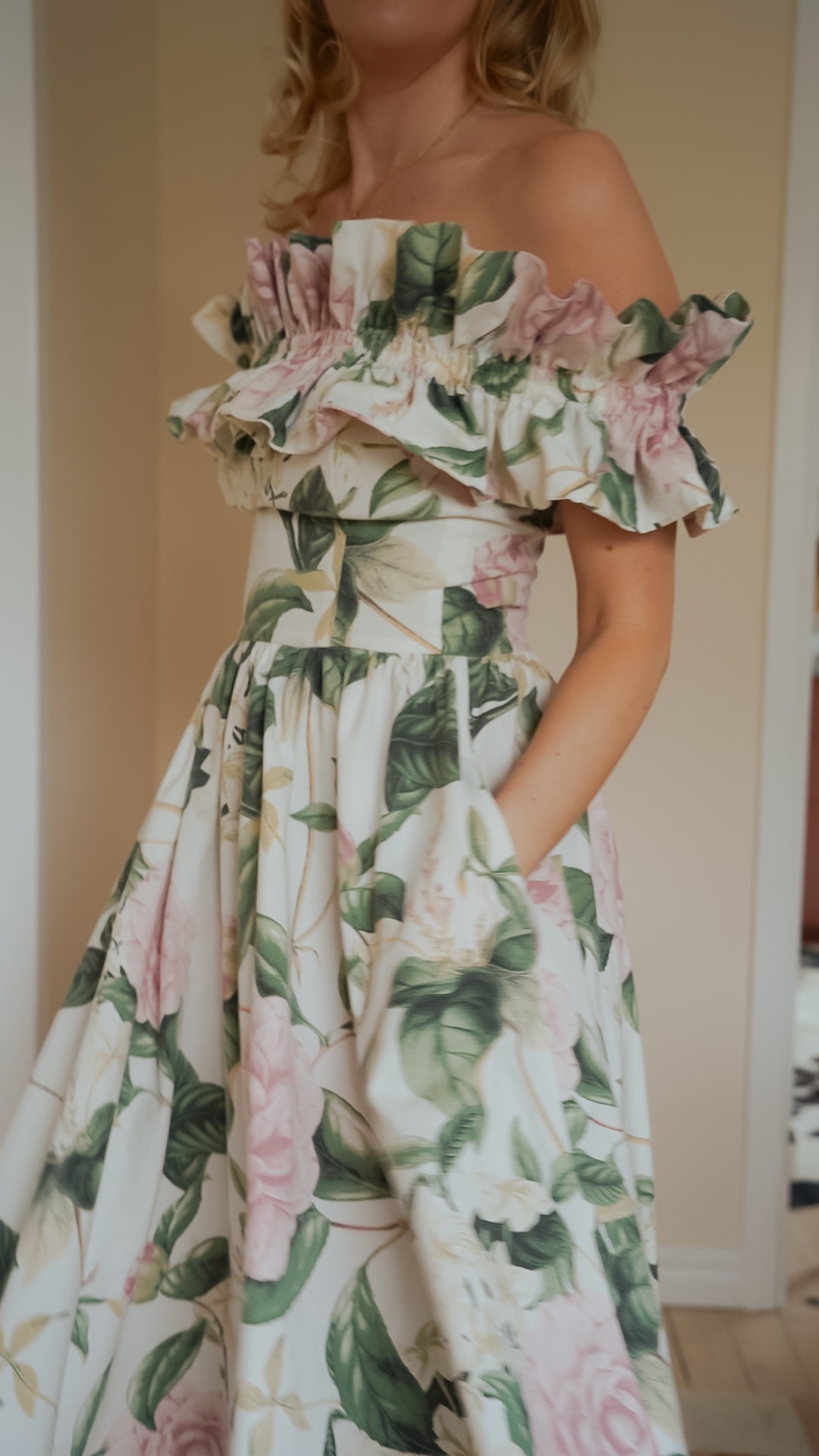 Off-shoulder dress