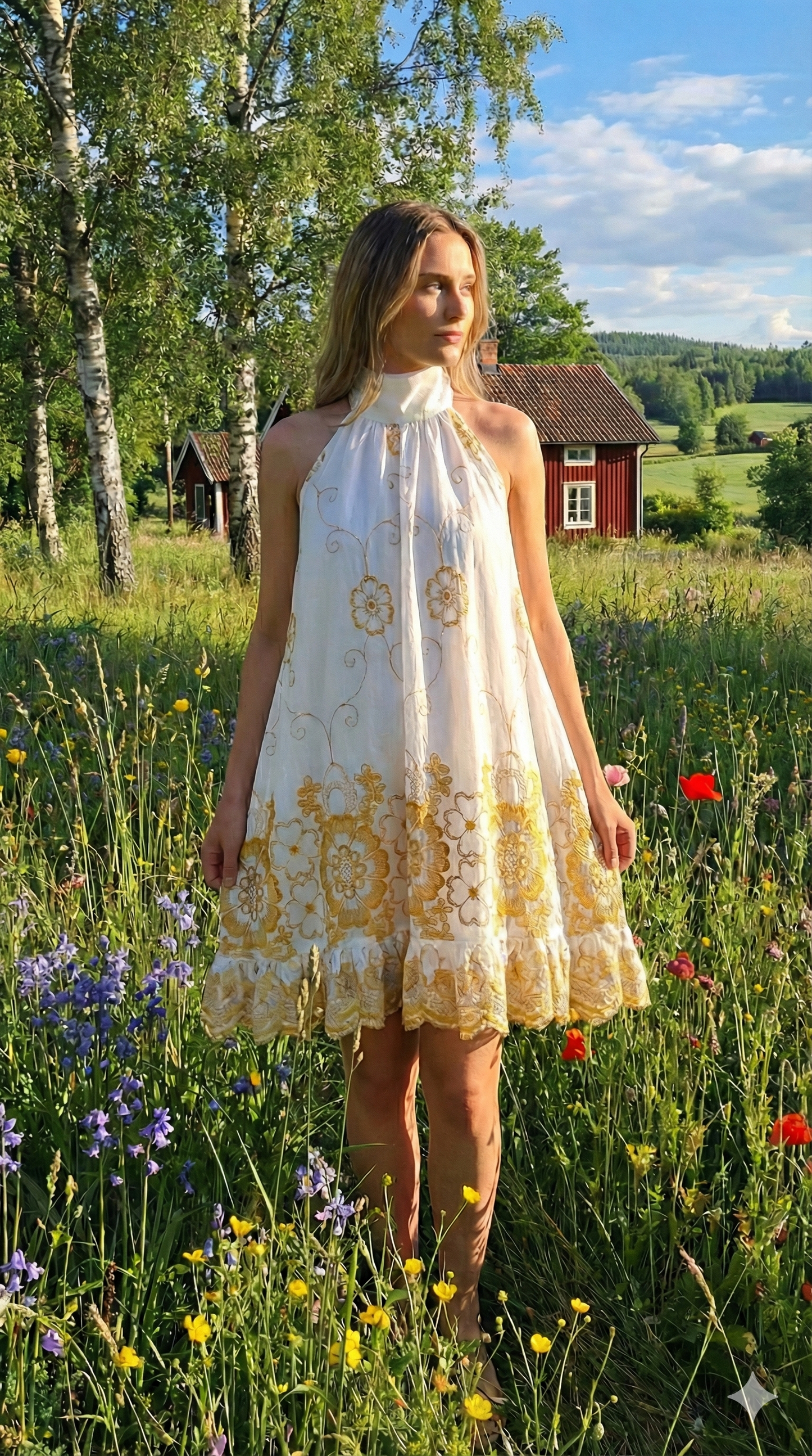 Sigrid mini lace ruffle dress