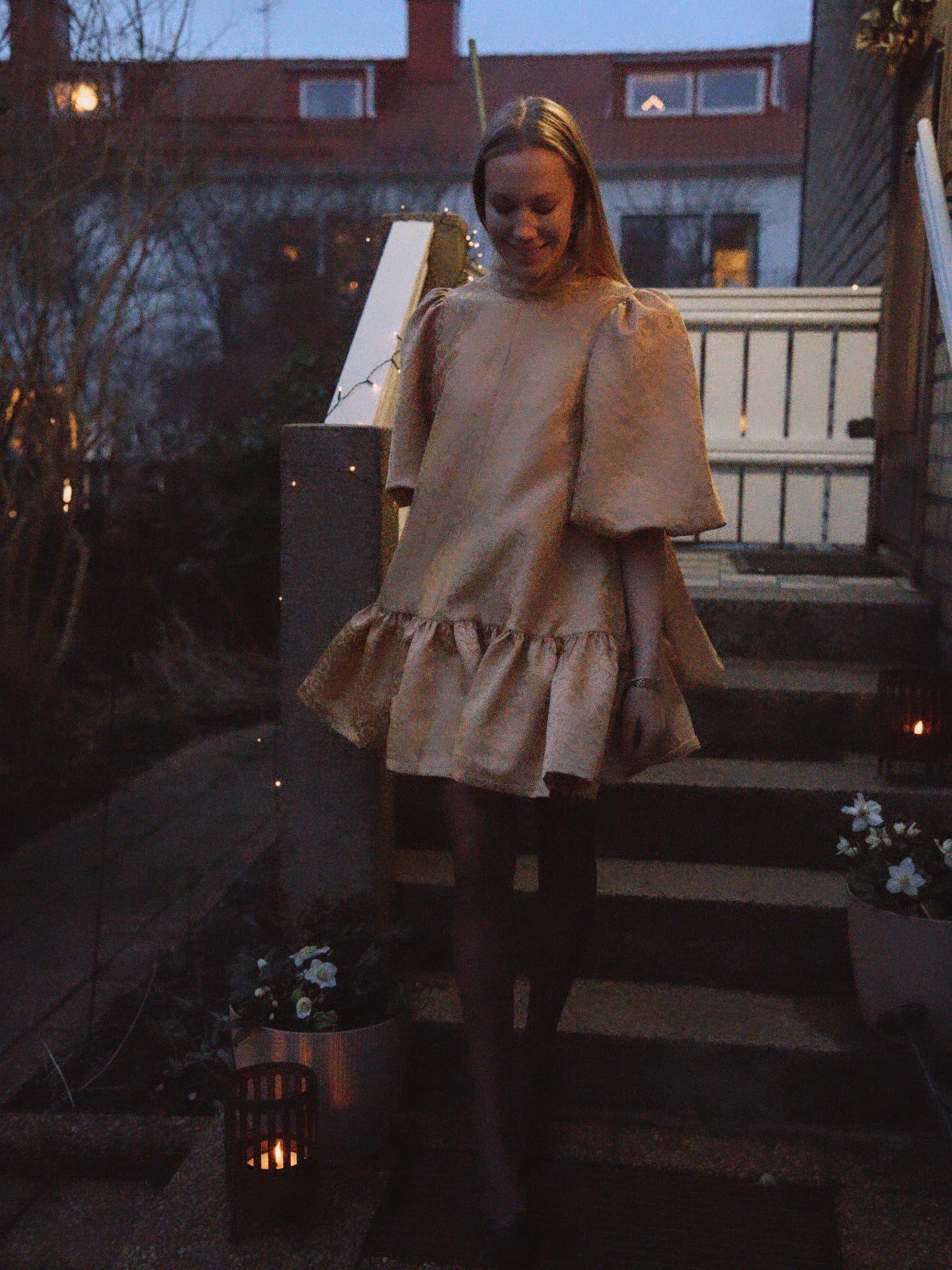 Golden Elsa mini dress