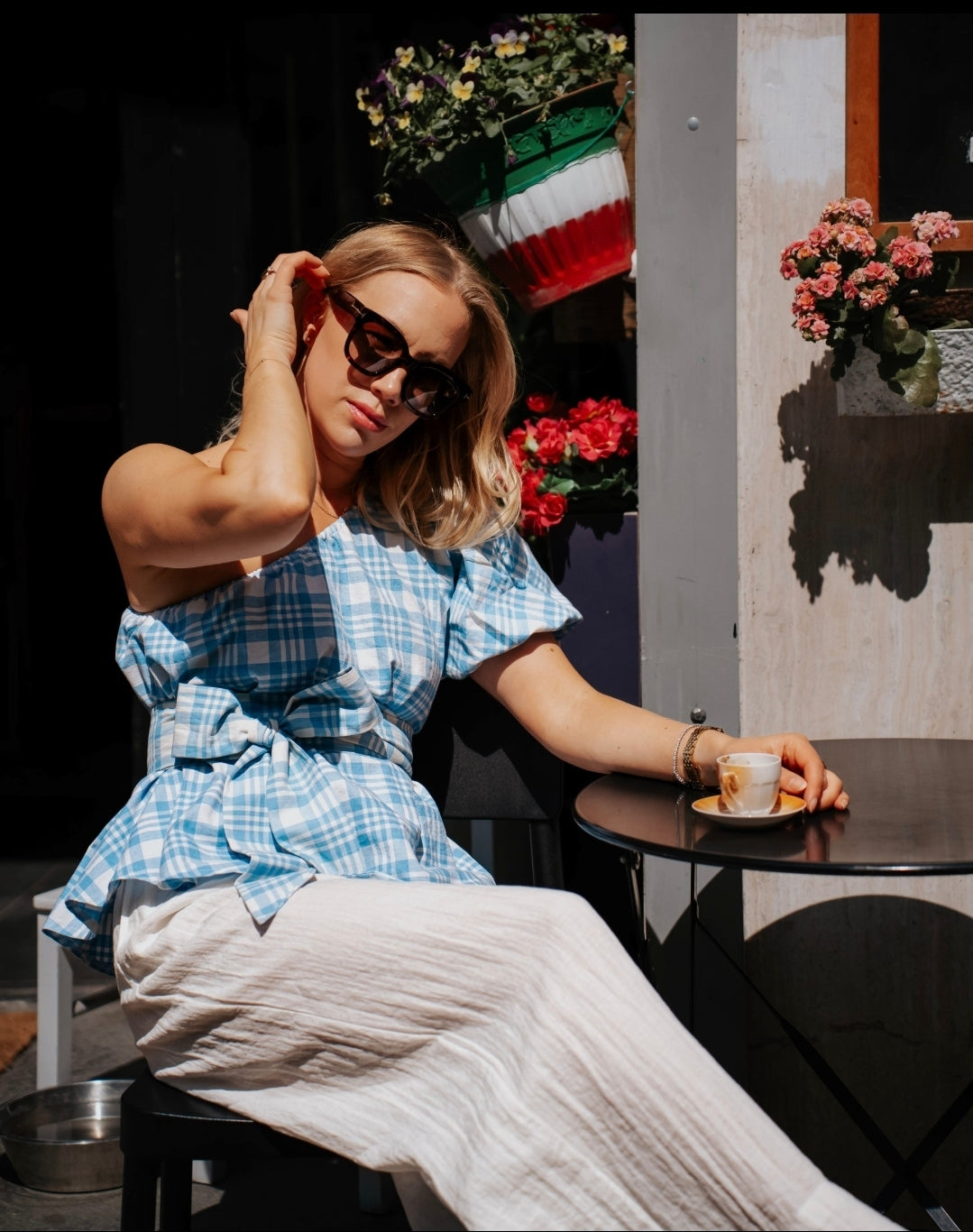 Elsa one shoulder top