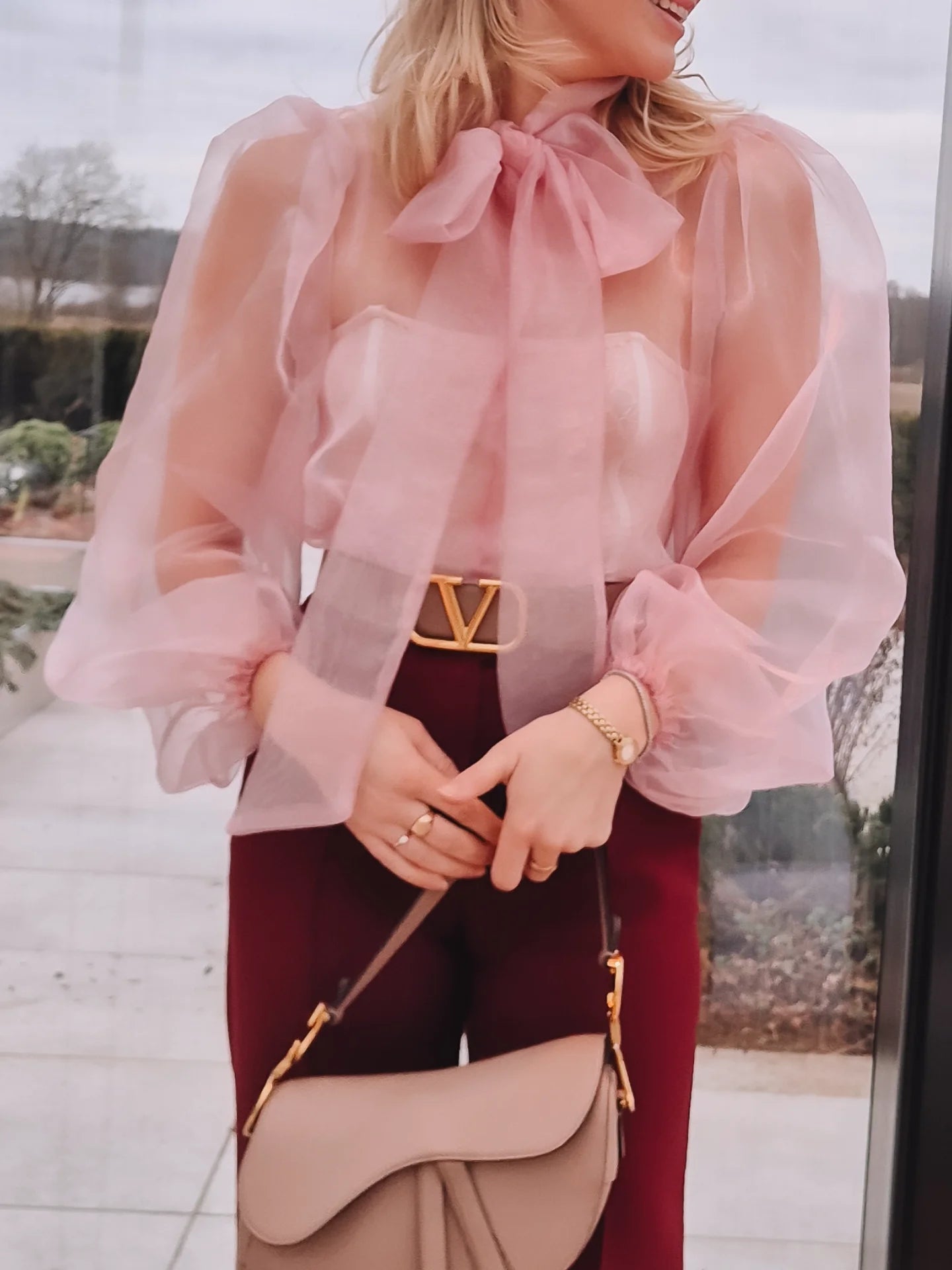 Ingrid sheer blouse
