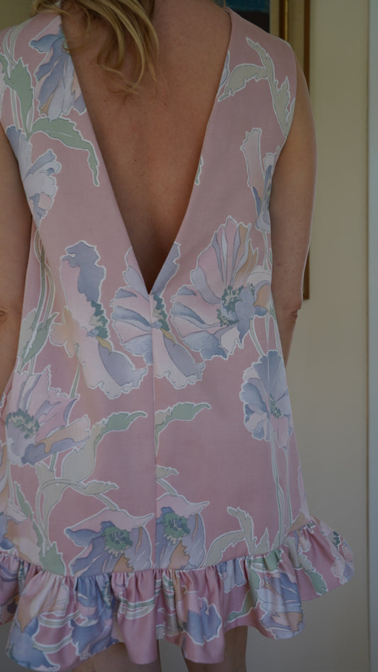 Open back mini dress